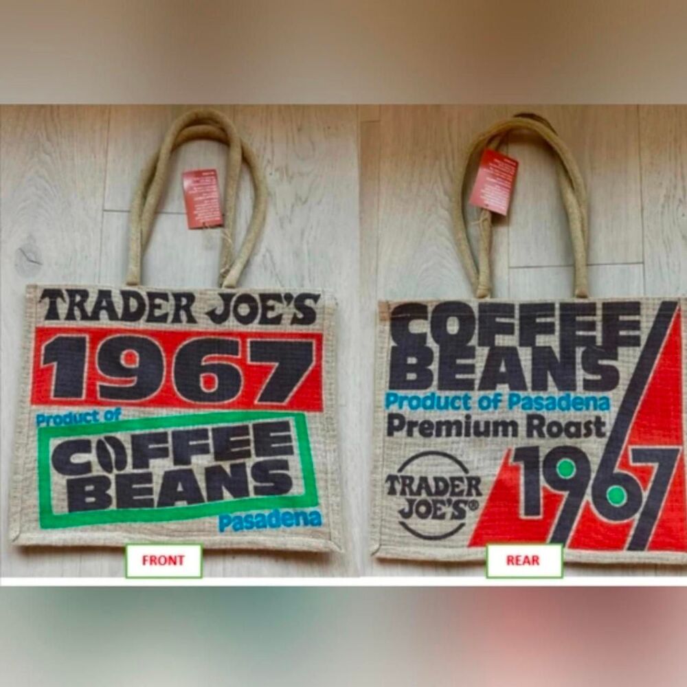 Trader Joes Coffee Jute BAG Limited Edition Nwt *Free Gift